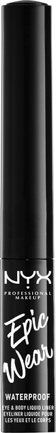 Рідка підводка для очей NYX Professional Makeup Epic Wear Metallic Liquid Liner 02 Gun Metal 3.5 мл (800897103392) - зображення 2