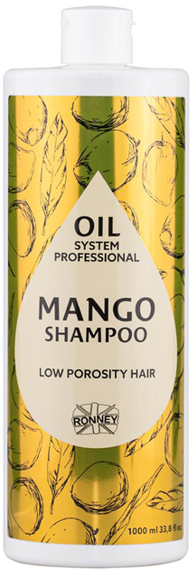 Акція на Шампунь Ronney Professional Oil System Mango для волосся з низькою пористістю 1000 мл від Rozetka