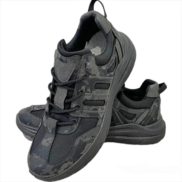 Кросівки чоловічі Dago чорні камуфляжні 41 (ДМ23-03) - зображення 1