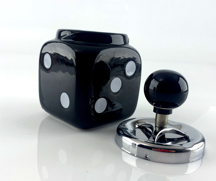 Пепельница бездымная с крышкой керамичемкая Huka "Игральная кость ...