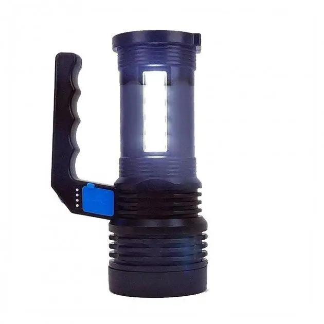Ручной фонарь 2в1 аккумуляторный X501 4 LED+COB, с USB / Переносной ...