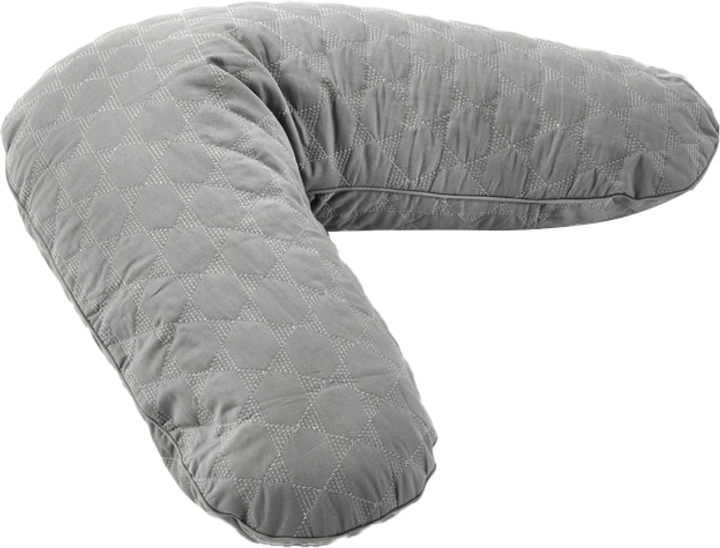 Poduszka Smallstuff Quilted Nursing Pillow Grey (5712352061565) - obraz 1