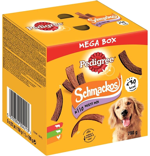 Przysmak dla psów Pedigree Mega Box Schmackos 5 x 158 g (5010394004213) - obraz 1