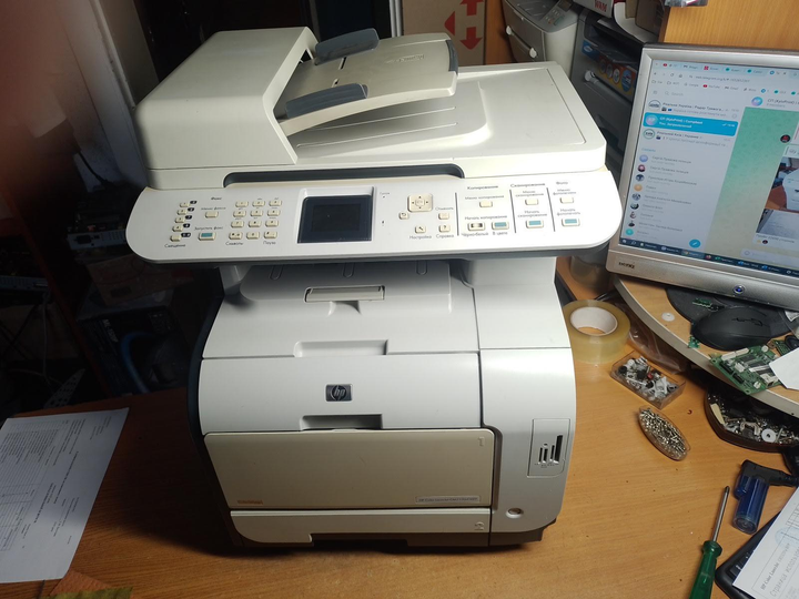 Цветной принтер/МФУ HP Color LaserJet CM2320fxi, Б/У – фото, отзывы ...