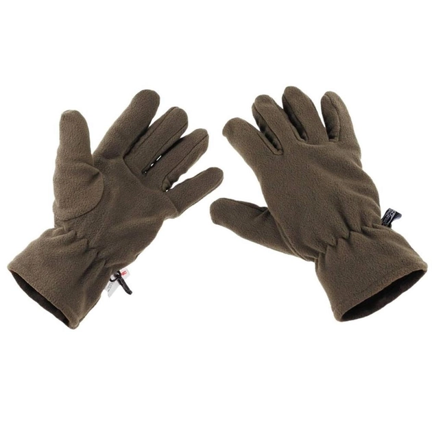 Зимние флисовые рукавицы с подкладкой Thinsulate олива размер L - изображение 1