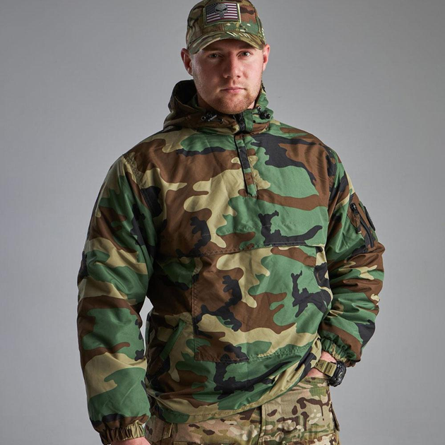 Зимняя Мужская Куртка Mil-Tec с капюшоном / Утепленный Анорак мультикам "британка" размер M - изображение 1