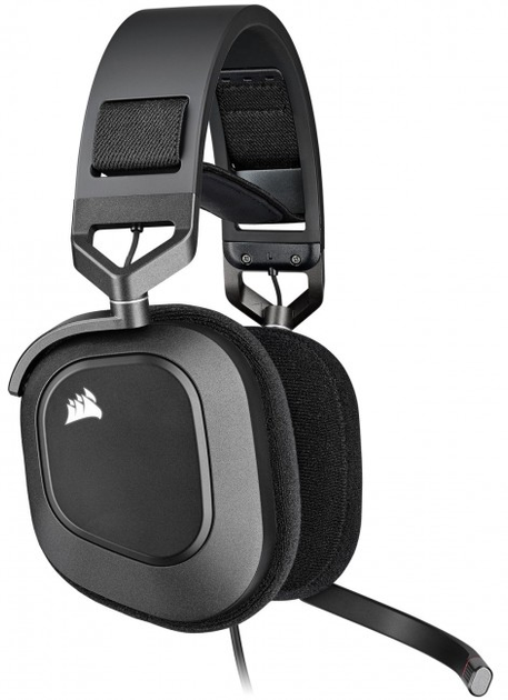 Навушники Corsair HS80 RGB USB Headset Carbon (CA-9011237-EU) - зображення 2