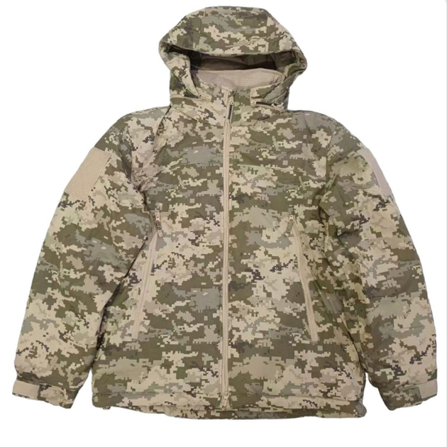Мужская зимняя куртка с утеплителем эко-пух / Влагозащищенный Бушлат Level 7 с мембранной пиксель размер M - изображение 1