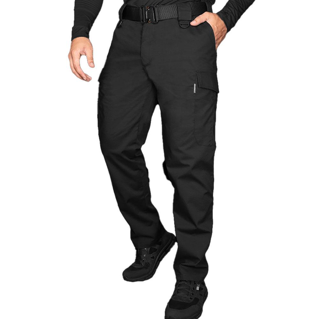 Водоотталкивающие Брюки Rip-Stop с 6-ю карманами / Мужские Брюки Patrol Flex черные размер S - изображение 2