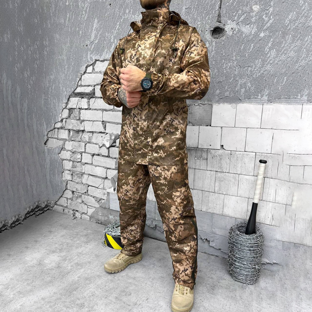 Мужской маскировочный костюм "GEN2" / Дождевик + брюки пиксель размер 3XL - изображение 2