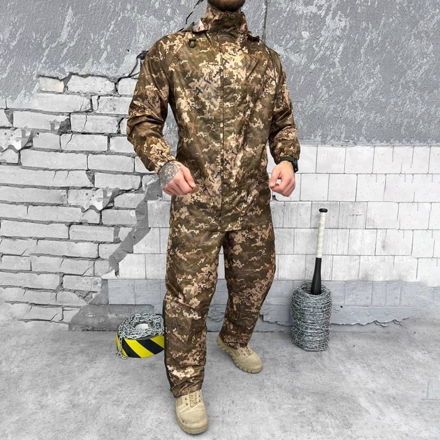 Чоловічий маскувальний костюм "GEN2" / Дощовик + штани піксель розмір XL - зображення 1