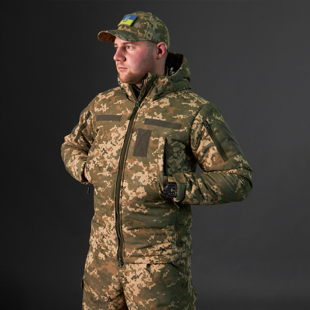 Чоловіча зимова куртка Taslan з підкладкою Omni-Heat піксель розмір S - зображення 1