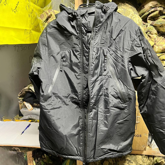 Мембранная Мужская Куртка Level 7 с утеплителем эко-пух черная размер L - изображение 2