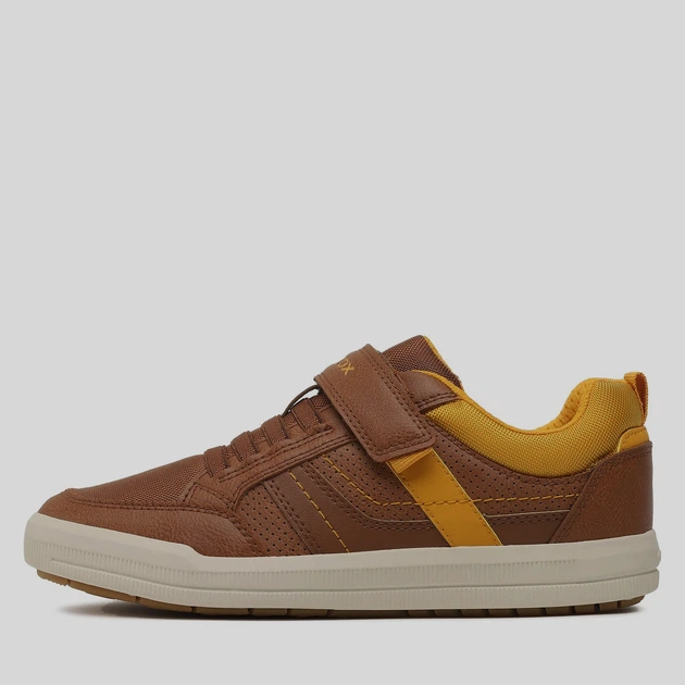 Sneakersy chłopięce na rzepy Geox J164AA0MEFU 31 Brązowe (8050036978899) - obraz 4