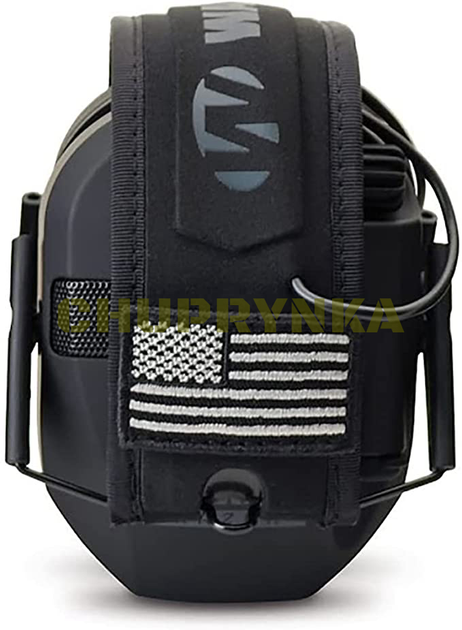 Активні тактичні навушники Walker's Razor Slim Patriot Series з патчами Black, Walkers Чорний (GWP-RSEMPAT) - зображення 2