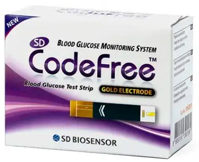 Тест-полоски для определения глюкозы SD CodeFree 50 шт - изображение 1