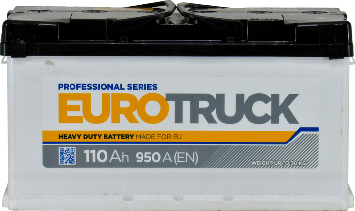 АКБ 110-А/Ч (EuroTruck) (R+) 950A (350х175х190мм.) - изображение 1