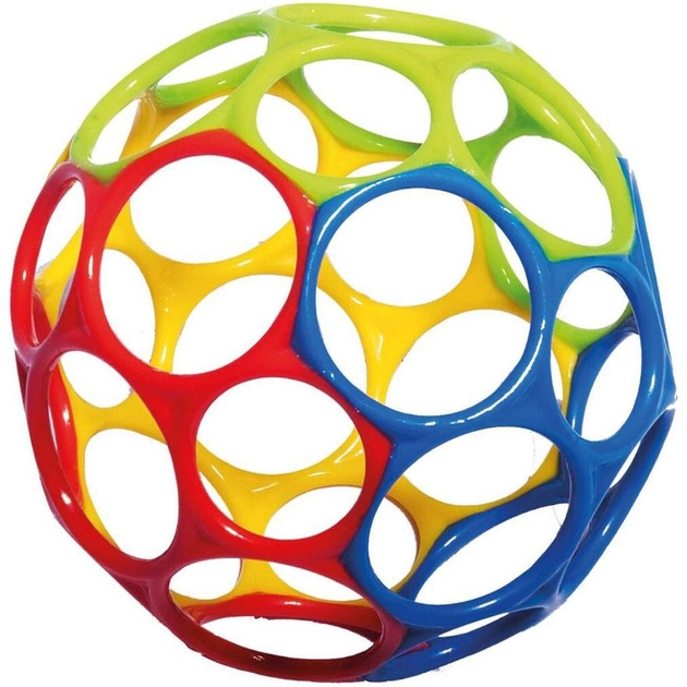 М'ячик-прорізувач Oball Classic Різнокольоровий 10 см (0074451103405) - зображення 2