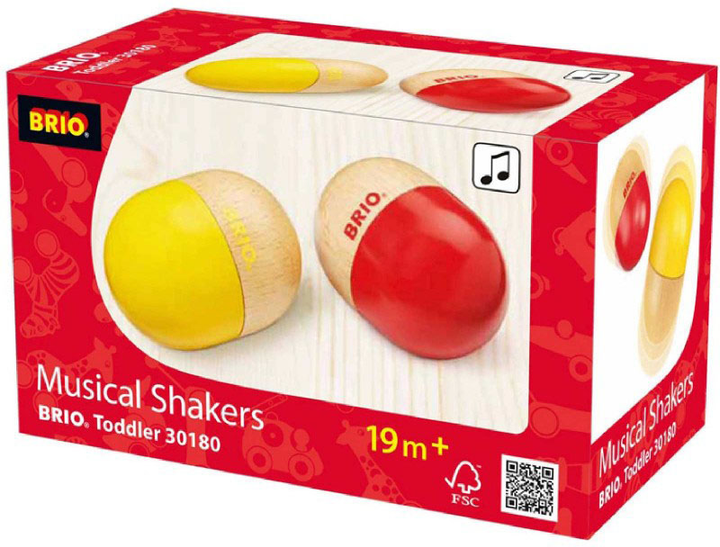 Набір брязкалець Brio Musical Shakers 2 шт (7312350301809) - зображення 1