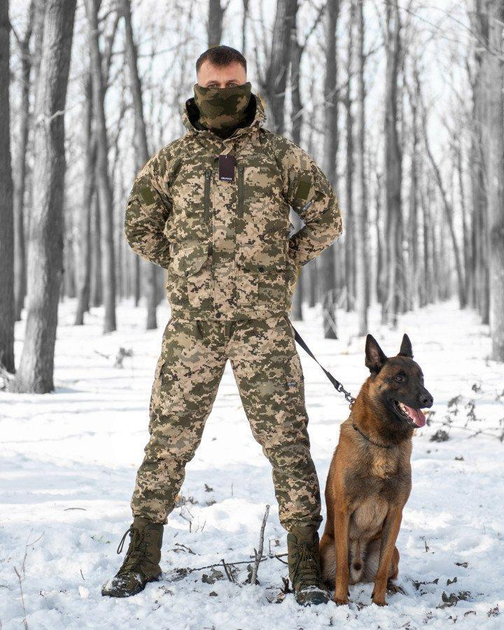 Тактический зимний теплый военный комплект RH-19 ( Куртка + Штаны ), Камуфляж: Пиксель ВСУ, Размер: XXXXL - изображение 1