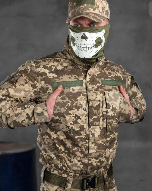 Тактичний військовий костюм Статутний ( Кітель + Штани ), Камуфляж: Піксель ЗСУ, Розмір: L - зображення 2