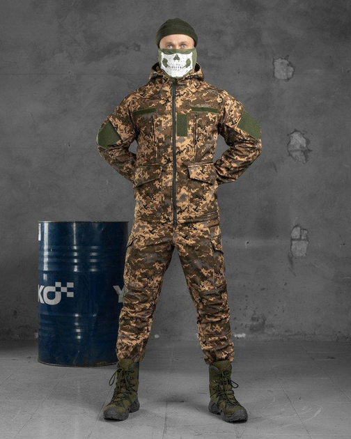 Тактичний теплий військовий комплект Fantom ( Куртка + Штани ), Камуфляж: Піксель, Розмір: S - зображення 1