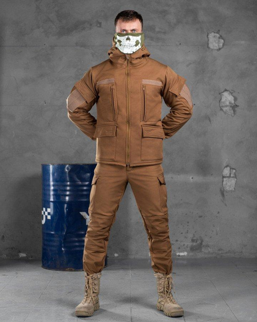 Тактичний військовий комплект Habber ( Куртка + Штани ), Камуфляж: Койот, Розмір: S - зображення 1