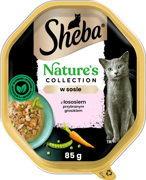 Вологий корм для котів Sheba Nature's Collection з лососем 85 г (4008429142390) - зображення 1