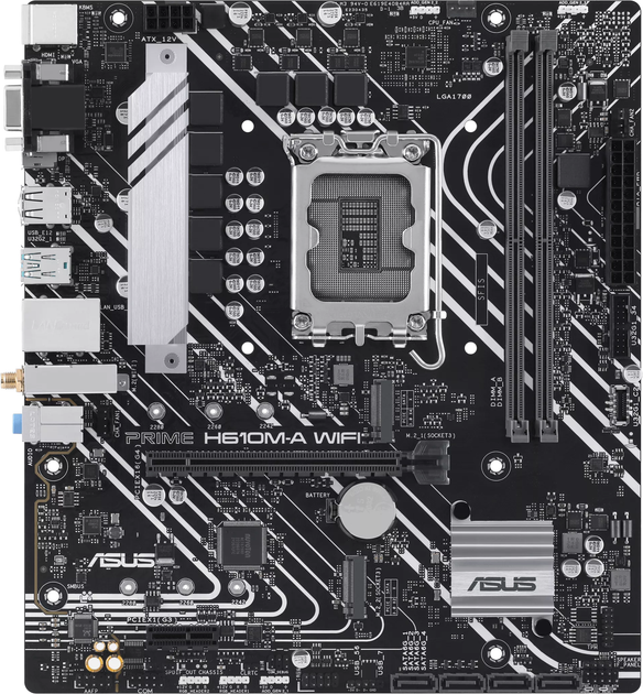 Материнская плата Asus Prime H610M-A WiFi - Фото 1 Материнская плата Asus Prime H610M-A WiFi - изображение 1