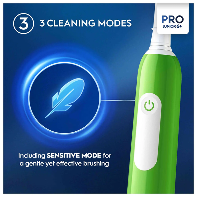 Дитяча електрична зубна щітка Oral-B Pro Junior Green (8006540743027) - зображення 5