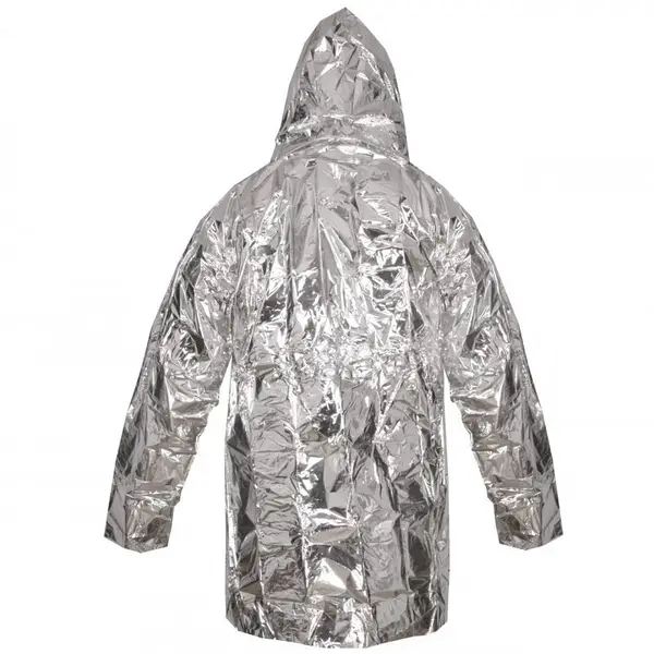 Пончо спасательное аварийное Mil-Tec Термостойкое One size Серебряное SURVIVAL PONCHO SILBER (16024700) - изображение 8