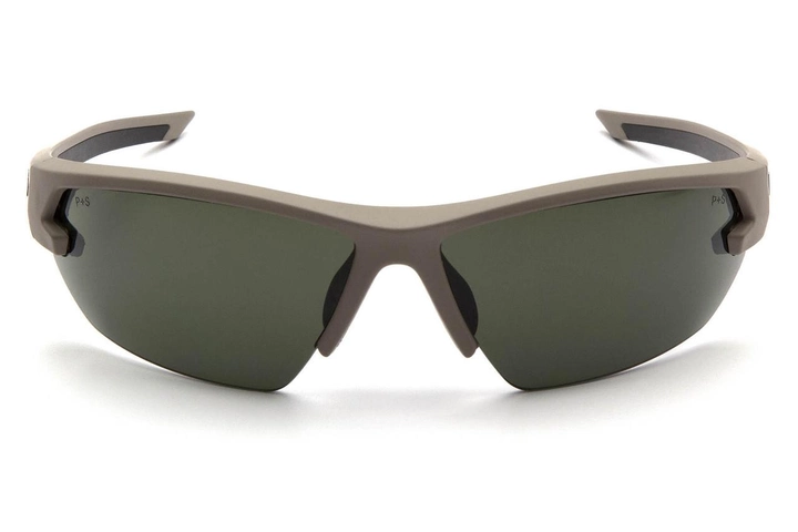 Окуляри захисні відкриті Venture Gear Tactical SEMTEX Tan (Anti-Fog) (forest gray) сіро-зелені - зображення 2