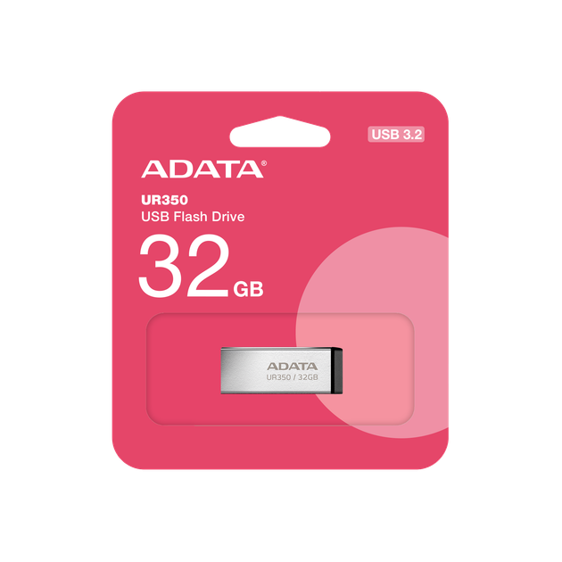 Флеш-накопичувач ADATA USB 3.2 UR 350 32Gb Silver/Black (UR350-32G-RSR/BK) - изображение 2