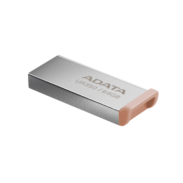 Флеш-накопичувач ADATA USB 3.2 UR 350 64Gb Silver/Beige (UR350-64G-RSR/BG) - изображение 3