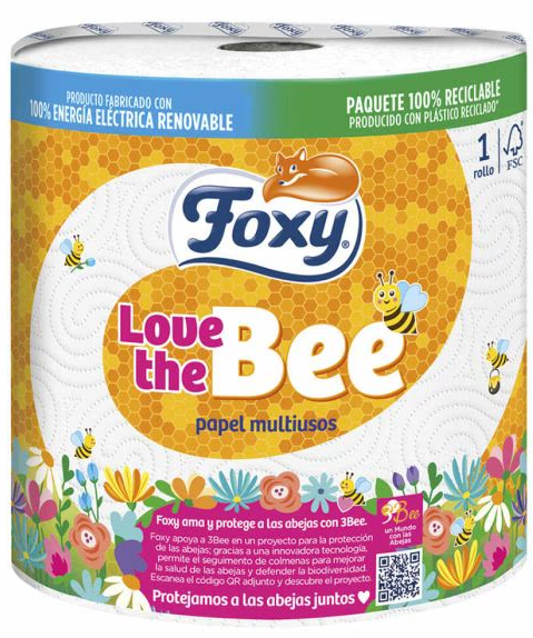 Ręcznik papierowy kuchenny Foxy Love The Bee 1 szt (8433111002472) - obraz 1