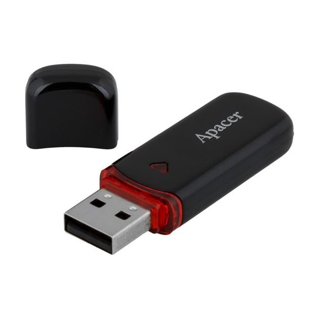 Флешка ЮСБ Apacer AH333 32gb USB Flash Drive 2.0 память 32 Гб Black ...