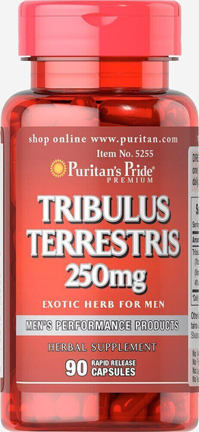 Трибулус террестрис Puritans Pride (Tribulus Terrestris) 250 мг 90 ...