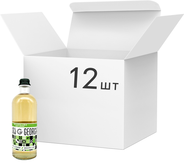 Акція на Упаковка лимонаду Georgia Зелене Яблуко Скло 0.5 л  х 12 шт від Rozetka