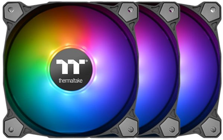 Zestaw wentylatorów Thermaltake Pure Plus 14 RGB TT Premium Edition (zestaw 3 wentylatorów) Black (CL-F064-PL14SW-A) - obraz 1