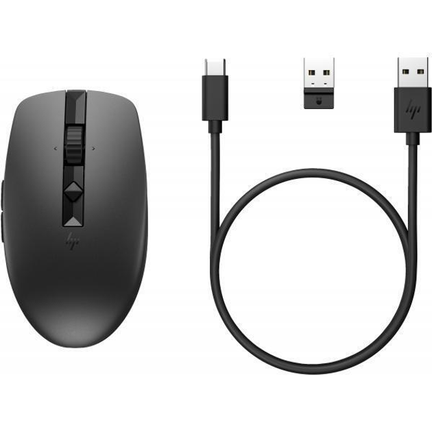 Миша HP 715 Rechargeable Multi-Device Wireless Black (6E6F0AA) - зображення 4