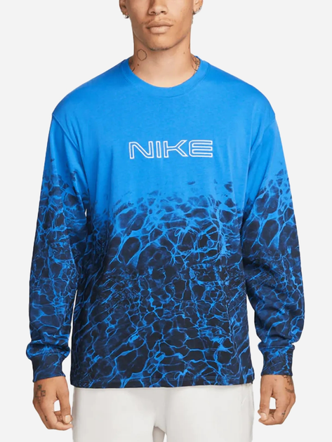 Лонгслів чоловічий Nike Kukini Long-Sleeve T-Shirt "Signal Blue Black" FB3030-403 L Блакитний (196154621182) - зображення 1