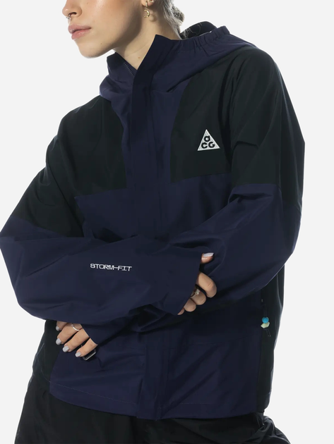 Kurtka wiatrówka damska sportowa Nike ACG Storm-FIT Cascade Rains Full-Zip Jacket Wmns "Black Navy" DV9522-555 S Granatowa (196607609491) - obraz 2