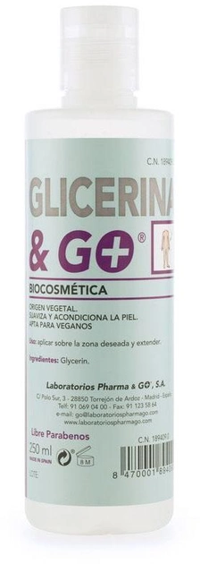 Засіб косметичний Pharma&Go Glycerin Pure рідина 250 мл (8470001894090) - зображення 1