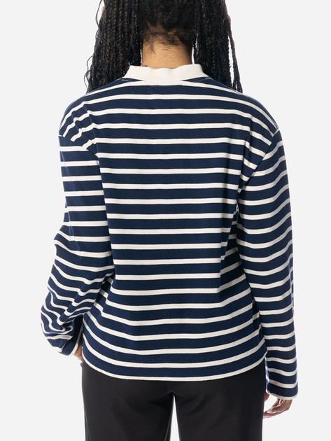 Лонгслів довгий жіночий Olaf Stripe Sweatshirt WMN W140203-NAVY-WHITE M Темно-синій (8720104767204) - зображення 2