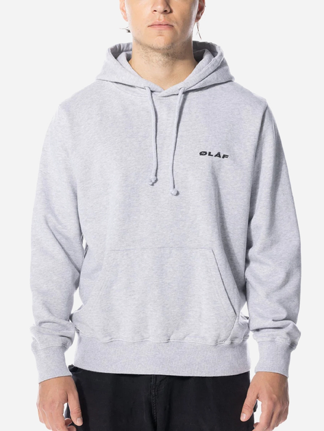 Худі оверсайз чоловіче Olaf Uniform Hoodie "Heather Grey" M990201-HEATHER-GREY S Сіре (8720104718039) - зображення 1