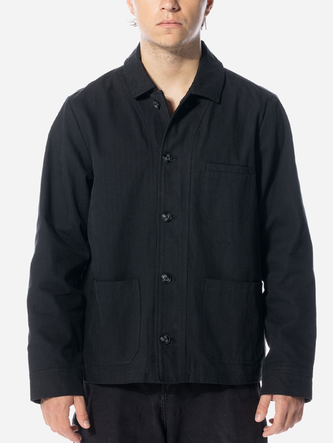 Kurtka przejściowa męska Olaf Herringbone Workwear Blazer "Black" M140505-BLACK XL Czarna (8720104764234) - obraz 1