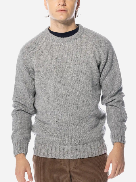 Sweter męski wełniany Edmmond Studios Paris Sweater "Plain Grey" 323-60-02850 L Szary (8435629079649) - obraz 1