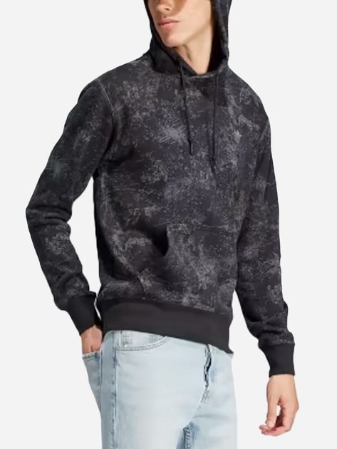 Bluza męska z kapturem oversize Adidas Adventure Graphic Hoodie "Black" IL4984 XL Czarna (4066762741670) - obraz 1