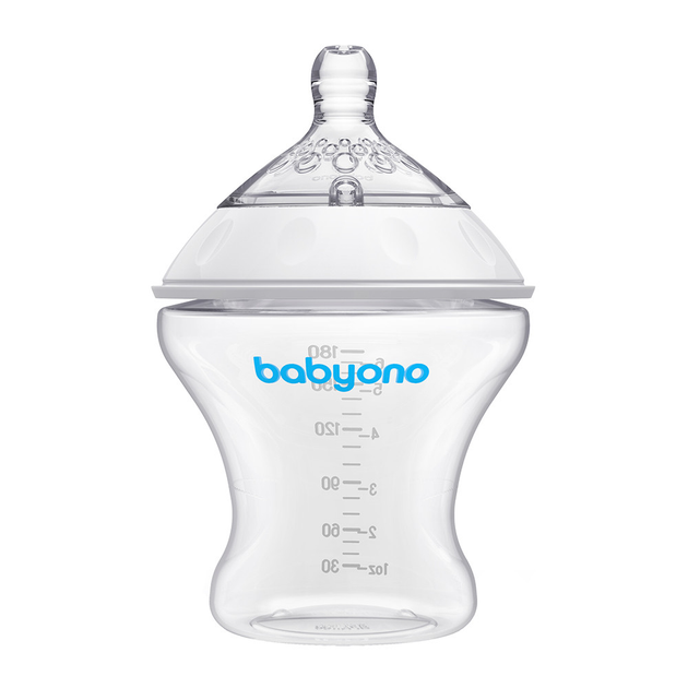 Пляшка антиколікова 180 мл BabyOno Natural Nursing 0+ (5901435406007) - зображення 2