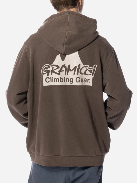 Худі оверсайз чоловіче Gramicci Climbing Gear Hooded Sweatshirt "Brown Heather" G3FU-J078-BROWN-PIGM L Коричневе (195612541864) - зображення 2